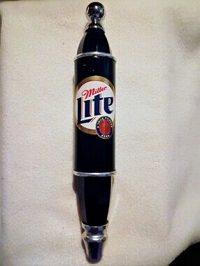 Miller Lite, Blue and Silver Beer Tap Handle